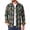 Green, variant on Men Flannel Shacket Long Sleeve Plaid Shirts for Men Button Down Men Shirts Lightweight Men Jacket with Pocket