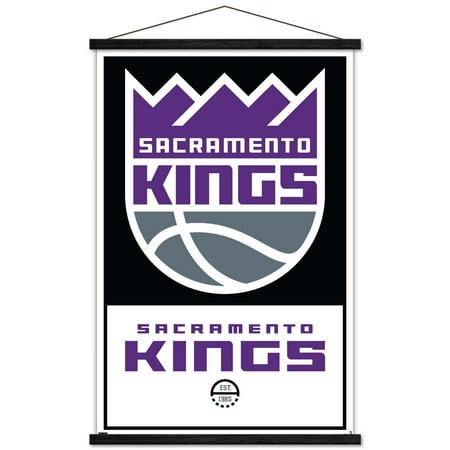 NBA Sacramento Kings – Logo 21 Wall Poster with Wooden Magnetic Frame 22.375 x 34