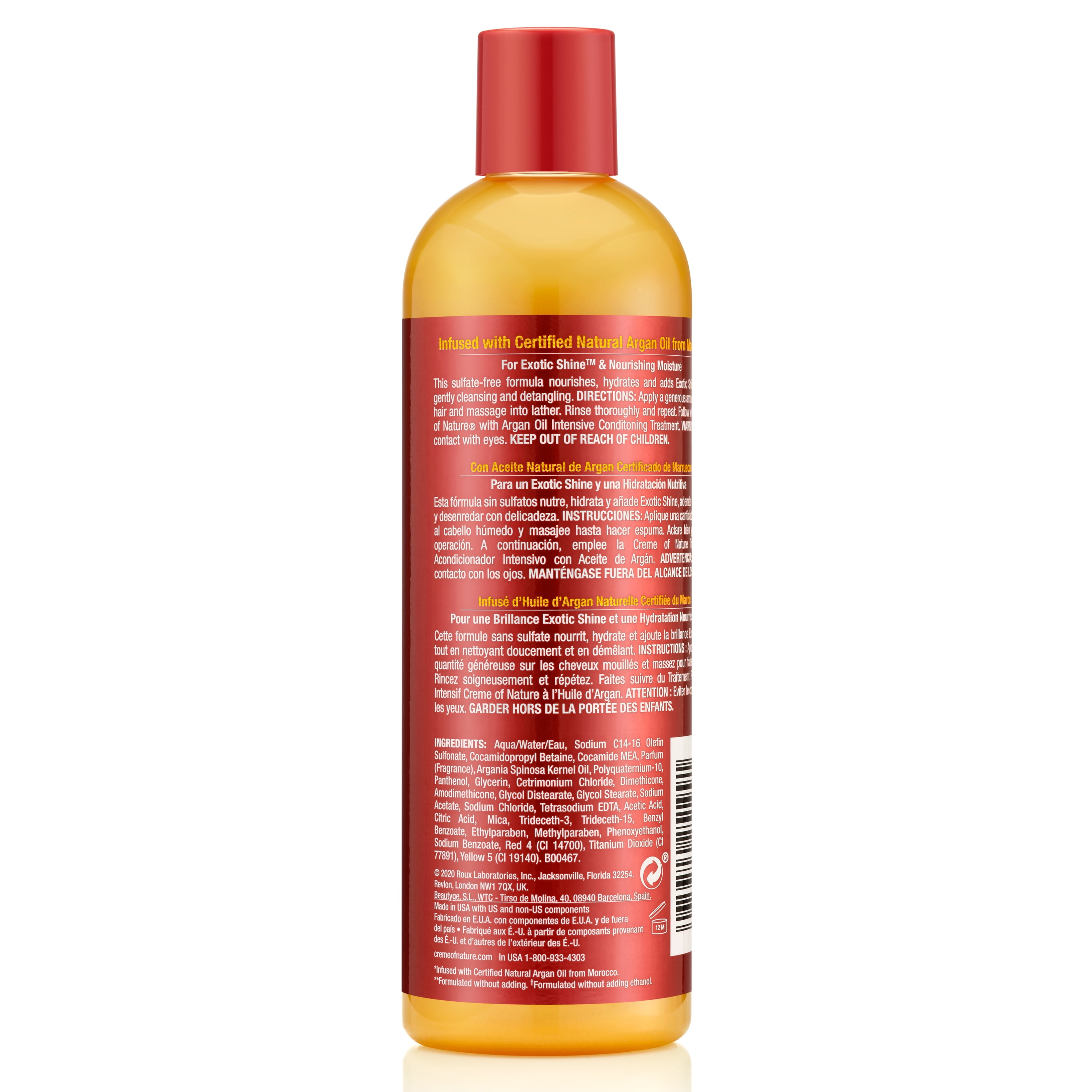 Creme of Nature Argan Oil Sulfate Free Moisture & Shine Shampoo, 12 oz -  