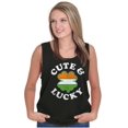 thumbnail image 4 of St Patricks Day Cute and Lucky Tank Top Tee Shirt Women Brisco Brands S, 4 of 5