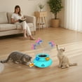 thumbnail image 4 of Electric Cat Toy, Interactive Cat Toys, Butterfly Rotation Balls Cat Feather Indoor Cat Toys, 4 of 7