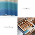thumbnail image 6 of Placemats Set of 8, Blue Teal Beige Ombre Woven Placemat, Linen Place Mats for Kitchen/Dining Tables, Modern Abstract Art Abstract Washable Table Mats for Party, 6 of 8