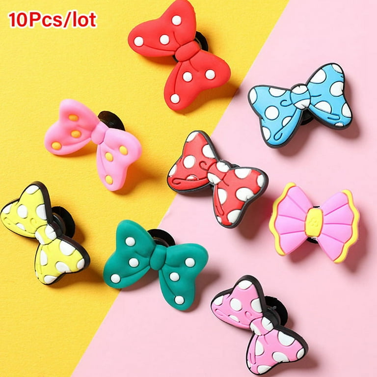 MageCrux 10PCS Women Croc Charms Shoes PVC Butterfly Decaration Kid's Gift  Charm Buckle 