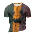 thumbnail image 3 of Men's Halloween Skull Patchwork Graphic T-Shirt Crew Neck Short Sleeve Casual Streetwear Top, 3 of 6