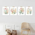 thumbnail image 2 of PixonSign 4 PCS Adhesive Canvas Poster Colorful Wildflower Frameless Wall Prints Forest Bouquet Multicolor Botanical Floral Digital Art Set Nature Wilderness Modern Art Decor - 11"x14", 2 of 5
