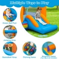 thumbnail image 5 of Infans 5-in-1 Inflatable Bounce Castle Kids Jumping Bouncer w/Ocean Balls & 735W Blower, 5 of 7
