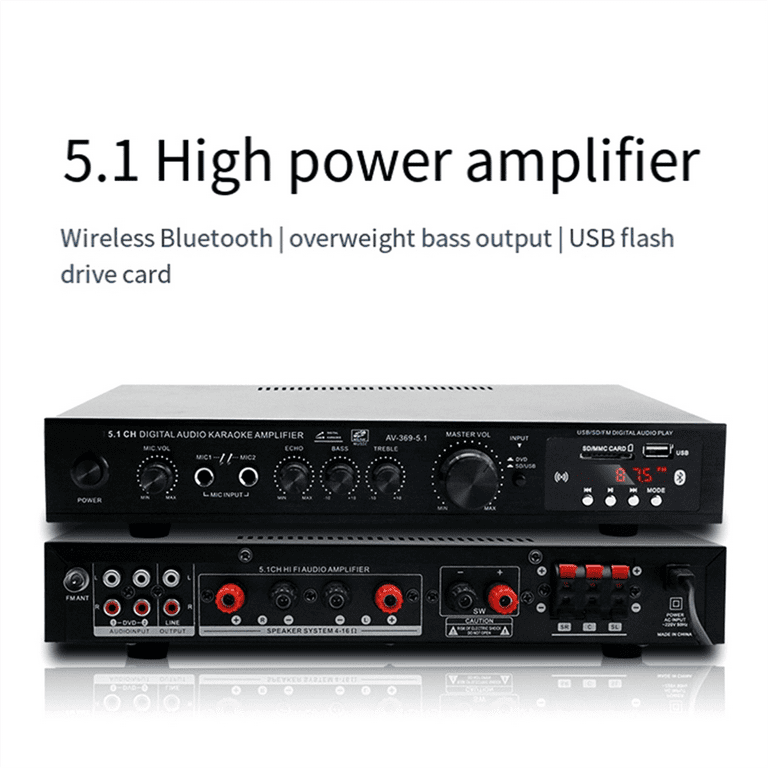 Channel HIFI Amplifier Subwoofer High Power Stage Home Theater