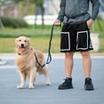 thumbnail image 7 of Hands Free Dog Leash with Zipper Pouch, Dual Padded Handles and Durable Bungee for Walking, Jogging and Running Your Dog (Large, 25-120 lbs, Grey), 7 of 7