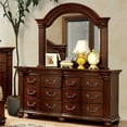 thumbnail image 5 of Furniture of America Sorella 2-Piece Wood Dresser and Mirror in Cherry, 5 of 5