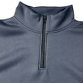 thumbnail image 4 of Handshe Men's Color-Block Mandarin Collar Zip-Up Sweatshirt for Casual, Travel and Daily Use, 4 of 5