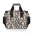 thumbnail image 2 of Gray Leaf and Purple Flower Insulated Lunch Bag 15L Cooler Box for Women Men Work Camping Beach Travel, 2 of 7