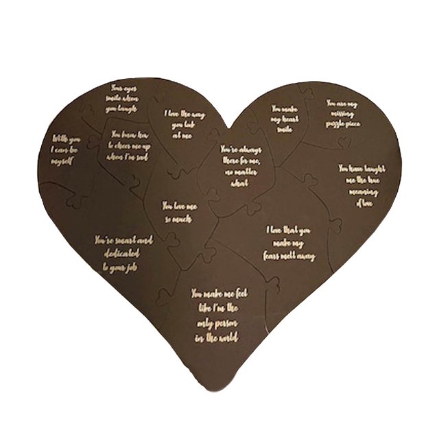 20 razones por las que te amo Regalos de amor grabados en el corazón para ella y para él Por qué te amo Mamá Rompecabezas de madera Regalo para esposa Esposo Novia Novio