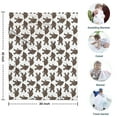 thumbnail image 4 of Brown Bigfoot Pattern Blanket,Comfortable Soft Flannel Throw Blanket,All Season,Warm Lightweight Blankets for Sofa Bed Couch Living Room Chair,30"x40", 4 of 4