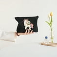 thumbnail image 4 of COMIO Cute Hungry Unicorn Munching on Yummy Donut Portable Tote Bag 2 Pcs Canvas Tote Bags with Zipper Black, 4 of 8