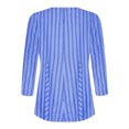 thumbnail image 4 of Fiudx Ropa de Mujer Blusa de Manga 3/4 a La Moda para Mujer, Camiseta Estampada, Top Informal, 4 of 5