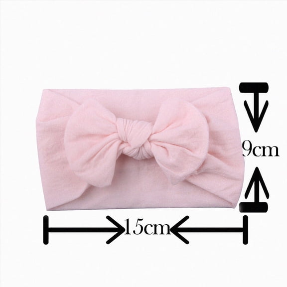 Splozh Preemie Headbands for Baby Girls Cute Bows Girls Baby Toddler Turban Solid Headband Hair Band Bow 4PCS Accessories Headwear,B,One Size