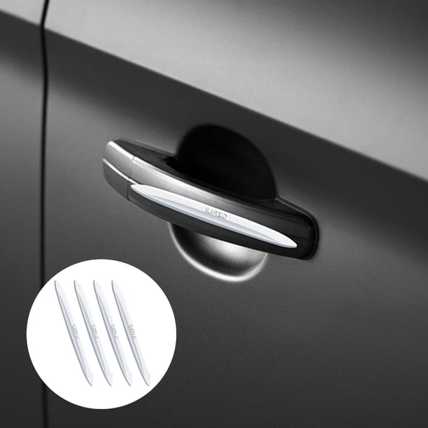 pstuiky Tira anticolisión para puerta de coche invisible para espejo lateral de puerta antiarañazos y anticolisión.