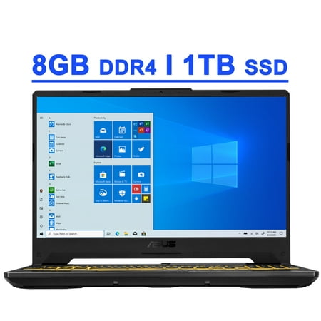 ASUS TUF F15 Premium Gaming Laptop 15.6” FHD 144Hz Display 10th Gen Intel Quad-Core i5-10300H 8GB DDR4 1TB SSD NVIDIA GeForce GTX 1650 4GB Backlit Keyboard HDMI USB-C WiFi6 DTSX Ultra Win10