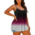 thumbnail image 1 of fatyb Camisoles à Bretelles Spaghetti Plissées pour Femmes Grande Taille, Décontractées, Amples et Fluides, Tuniques, 1 of 7