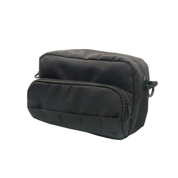 Qarigey Black Chest Zero Wallet Conveniente y organizado bolso al aire libre Bolso bandolera de un hombro Bolsa de almacenamiento Bolsas de mensajero y de hombro