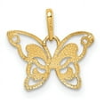 thumbnail image 4 of 14k Yellow Gold Polished CZ Butterfly Pendant Charm, 4 of 4