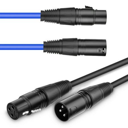 DMX Cables ,3 Pin 6.5Ft/19.5Ft/26Ft Signal XLR Male to Female DMX Cable Wire, Best for DJ Stage Lighting Moving Head Lights Par (Best Blue Light Therapy Lamps)