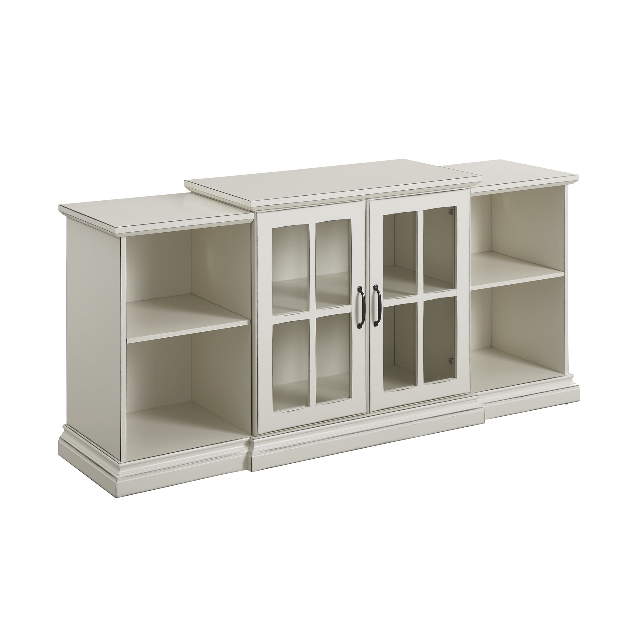 Manor Park Classic Tiered TV Stand for TVs up to 65", Antique White