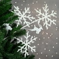 thumbnail image 2 of Northlight 28,5 Pouces Flocon de Neige Blanc Pailleté et Rennes Vaporisateur de Noël, 2 of 4