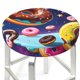 thumbnail image 3 of Disketp Space Colorful Donut Funda Redonda para Taburete, Funda de Cojín para Silla de Bar Suave y Elástica-14 inch, 3 of 7
