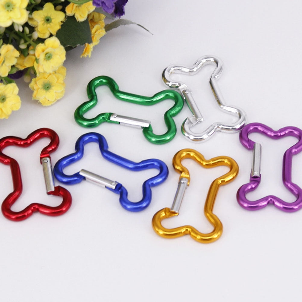 20 Bone-Shaped Carabiner Clips for Outdoor Activities