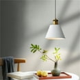 thumbnail image 6 of JLOWCO Led Hanging Lights with Plug in Cord,modern Pendant Lights Kitchen Island Lighting White Kitchen Lights Over Island (LED Bulb Include), 6 of 7