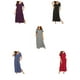 thumbnail image 3 of Qarigey Batas de algodón para mujer: favorecedoras y cómodas para un look romántico diario Camisones y camisones de mujer Sexy Vestidos fucsia SG, 3 of 5