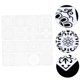 thumbnail image 1 of Plantillas de mandala, paquete de 48 plantillas de pintura de puntos de mandala para proyectos de arte rupestre de bricolaje en decoración de muebles de madera, 1 of 5
