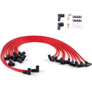 Performance Master HEI Distributor & Spark Plug Wires & FREE Pigtail Wire Harness Combo Kit for Chevy SBC 350 BBC 454 65k coil 7500RPM DD-SBC-HEI-V8 850001R
