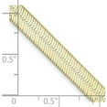 thumbnail image 4 of Avariah Diamonds Solid 10k Yellow Gold 5.7mm Silky Herringbone Chain - 24", 4 of 8