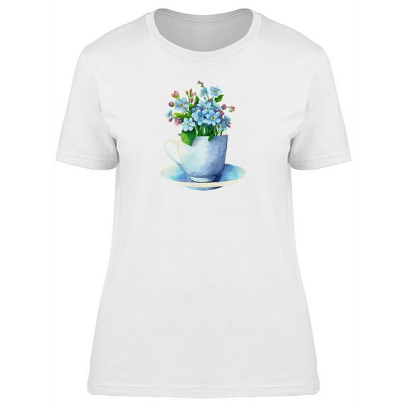 Forget Me Not Flowers T-Shirt Women -Image by Shutterstock, Female Large
