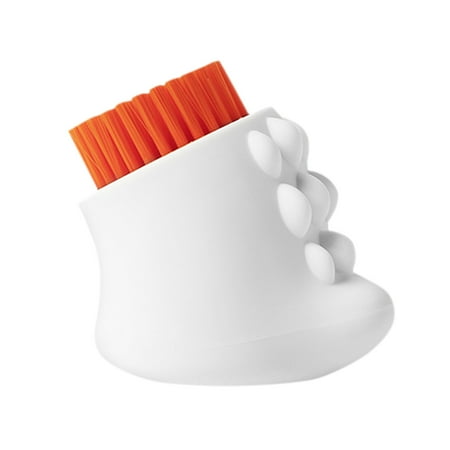 

Laundry Brush Plastic Silicone Shoes Cleaning Brush 3 Sides Household Clothes Cleaning Tool White