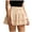 Beige, variant on yillto Women's Pleated Skirt High Waisted Ruffle Tennis Short Skirts Sports Running Layered Skorts