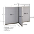 thumbnail image 2 of GOF T-shaped Freestanding Partition (36”D x 96”W x 72”H) Office Room Divider, Privacy Screen, Workstation Cubicle, 2 of 9