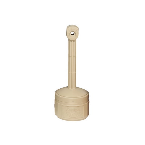 Justrite Cigarette Receptacle,1 gal.,Pewter 26806