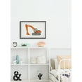 thumbnail image 4 of Marmont Hill E x cavator Truck Framed Wall Art, 30.00" x 1.50", 4 of 6