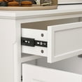 thumbnail image 2 of WIAWG White Buffet with 5 Drawers, 4-Door Bedroom Dresser Storage Cabinet, 59.1"Wide, 2 of 8