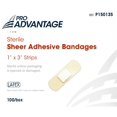 thumbnail image 1 of Pro Advantage Sterile Sheer Adhesive Bandages 1" x 3" Strips 100/box, 1 of 1