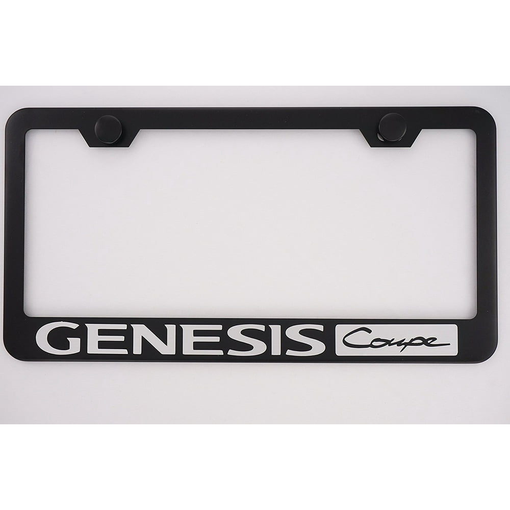 Hyundai Genesis Black License Plate Frame with Caps, By PRC Walmart