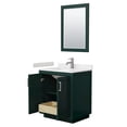 thumbnail image 3 of Wyndham Collection Miranda 30" Wood Single Bathroom Vanity in Green/Nickel Trim, 3 of 7