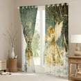 thumbnail image 3 of Feelyou Vintage Fairy Elf Black Out Curtains for Kids, Christmas Reindeer Curtains Pack of 2 (42x63 Each), Princess Bedroom Curtains, , Window Curtains Room Decor, 3 of 6