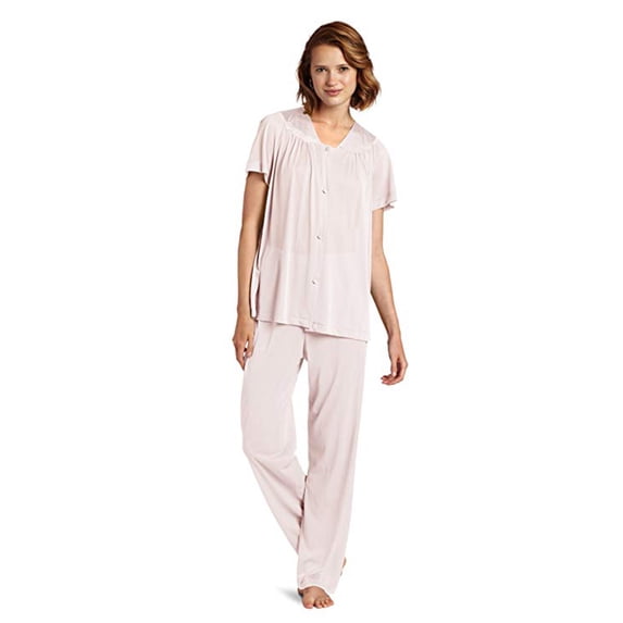 Vanity Fair Women's Coloratura Sleepwear Short Sleeve Pajama Set 90107