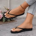 thumbnail image 6 of RKSTN Womens Flip Flops Flats Thong Sandals for Women Round Open Toe Casual Versatile Home Outdoor Slides for Women, 6 of 9