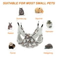 thumbnail image 5 of Unique Bargains Ferret Hammock Small Pet Cage Accessories Ferret Bed Pet Cage Hammock Hanging Tunnel and Bed Hideout Set for Hamster Squirrel Rabbit Brown 3Pcs, 5 of 7