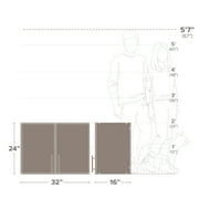 Elite 32 Stackable Wall Cabinet, Espresso